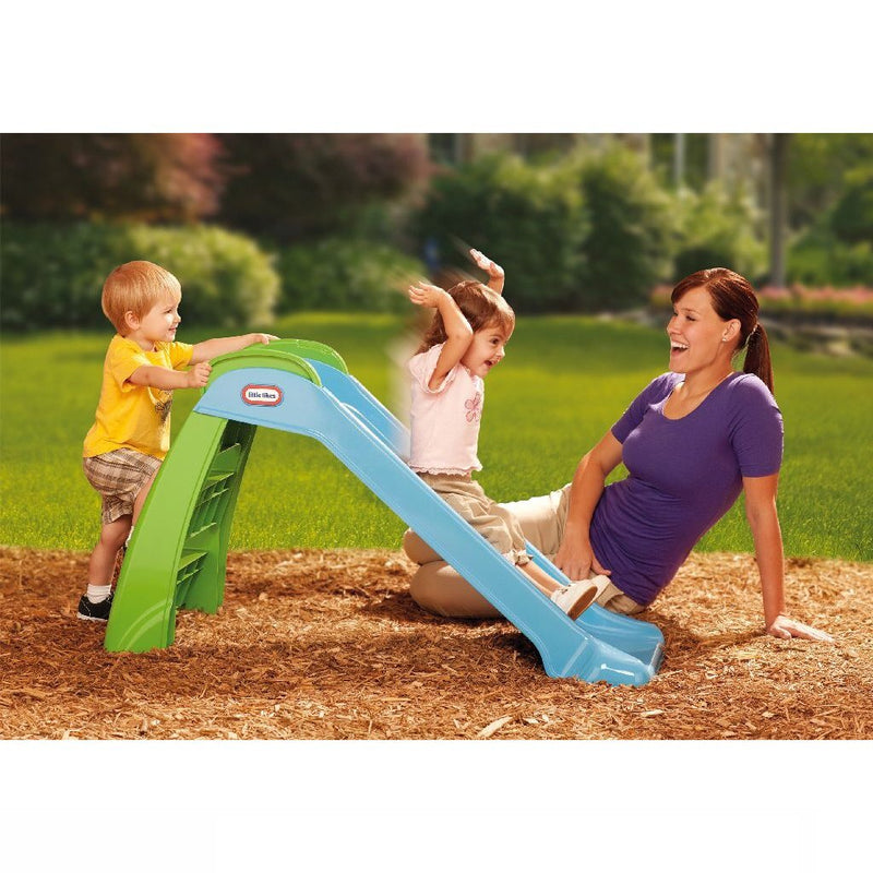 Load image into Gallery viewer, Little tikes junior glijbaan 122x49x70 cm blauw groen
