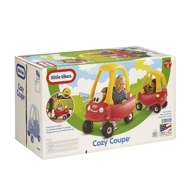 Load image into Gallery viewer, Little tikes cozy coupe loopauto 44x72x84 cm geel rood
