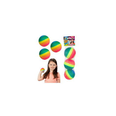 Toi-toys play out regenboogballen 3 stuks 7,5cm