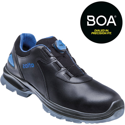 Atlas werkschoen sl 9645 xp 2.0 boa laag s3 | zwart blauw | maat 43 - 00.012.104.43