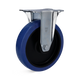 Torwegge bokwiel rubber blauw ø125 kunststof