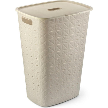 Curver softex wasmand met deksel 56l krijtwit 42x31,6x60cm
