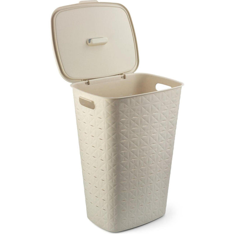 Load image into Gallery viewer, Curver softex wasbox met deksel 56l wit
