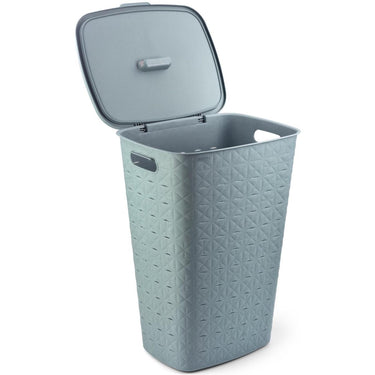Curver softex wasmand met deksel 56l blauwgroen 42x31,6x60cm