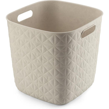Curver softex opbergmand cube - 15l krijtwit 28x28x27cm