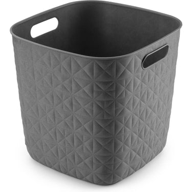 Curver softex opbergmand cube - 15l antraciet 28x28x27cm