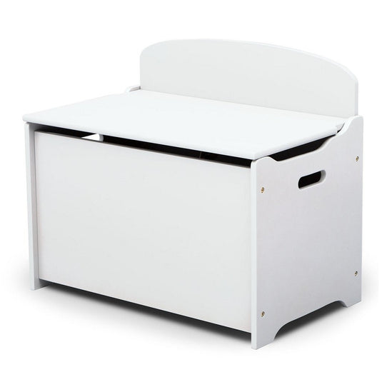 Delta children tb83460gn-130 houten opbergkist met rugleuning wit