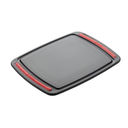 Brund easy cut snijplank 26x20x0.8 cm zwart rood