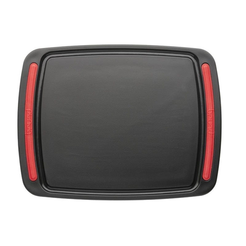 Load image into Gallery viewer, Brund easy cut snijplank 26x20x0.8 cm zwart rood
