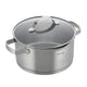 Brund kookpan met glazen deksel 4l rvs