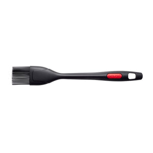 Brund siliconen borstel 27 cm zwart rood