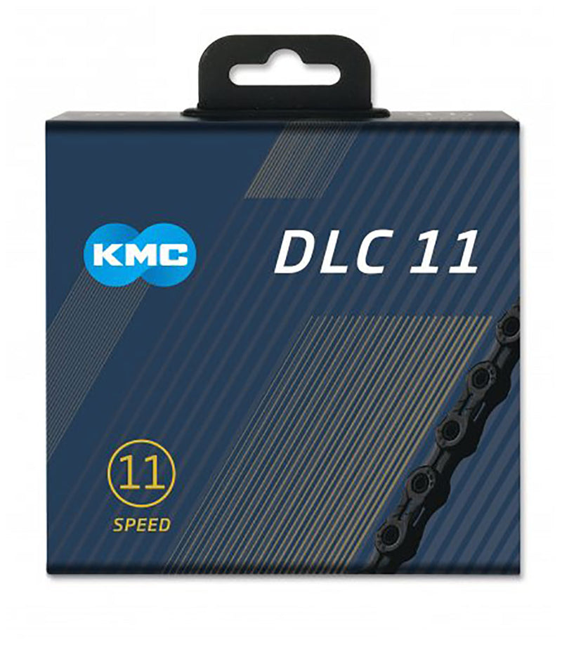 Load image into Gallery viewer, KMC DLC 11 118 - Duurzame gekleurde ketting (zwart) - 118 schakels
