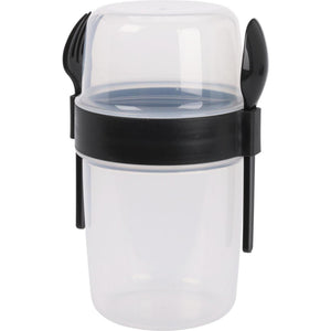 Excellent houseware saladebeker kunststof met bestek 1100ml