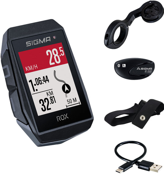 Sigma rox 11.1 evo gps hr set zw zw short butler+ant+ ble borstr+usb-c