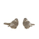 Sculptuur vogeltje glinster goud polystone 8x4,5x5cm