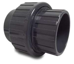 Pvc 3-delige koppeling 40mm 2xlijm 16 bar