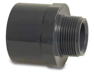 Pvc puntstuk 50 63mm x 1 10 bar