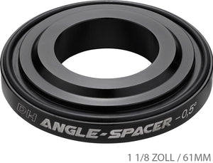 Reverse components -0.5 degree angle spacer