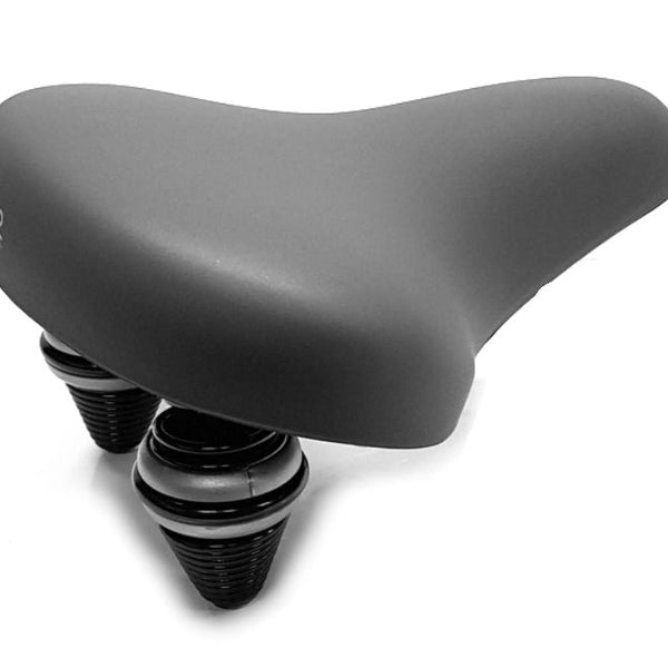 Selle royal 8965 zadel grijs met strop en drift veren bulk