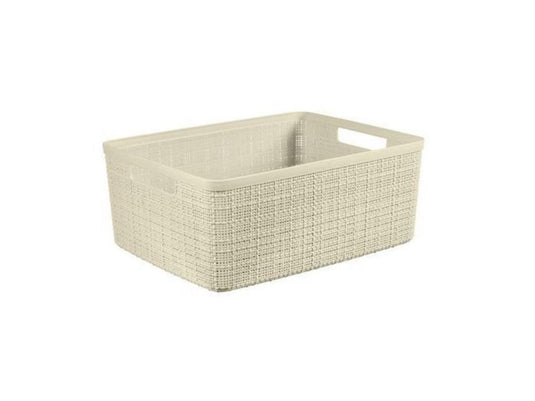 Curver jute mandje m 12l offwhite
