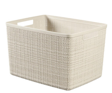 Curver jute mandje l - 20 liter - offwhite