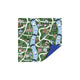 Kassaplan coated cadeaupapier dubbelzijdig 50cm 100m my little village blauw