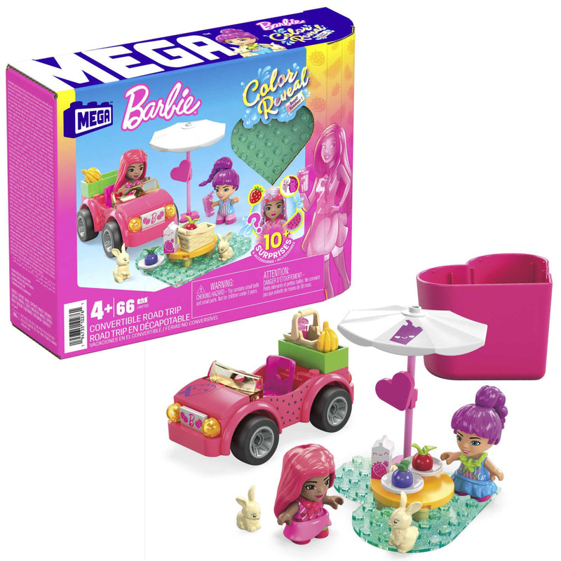 Load image into Gallery viewer, Mega bloks mega barbie color reveal cabrio bouwspeelgoed
