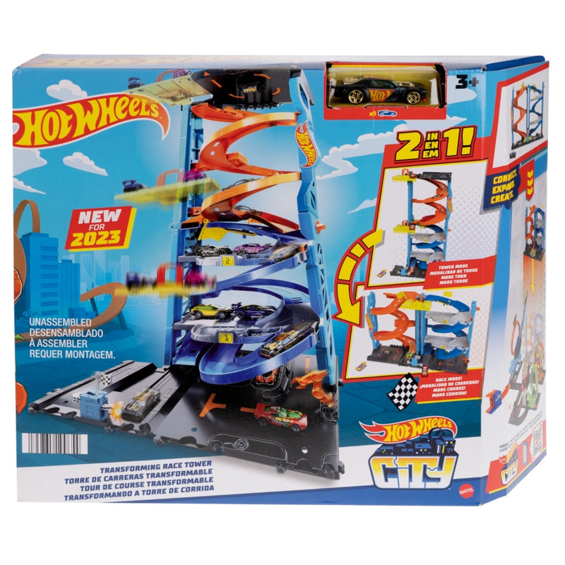 Load image into Gallery viewer, Mattel hot wheels city transforming race tower

