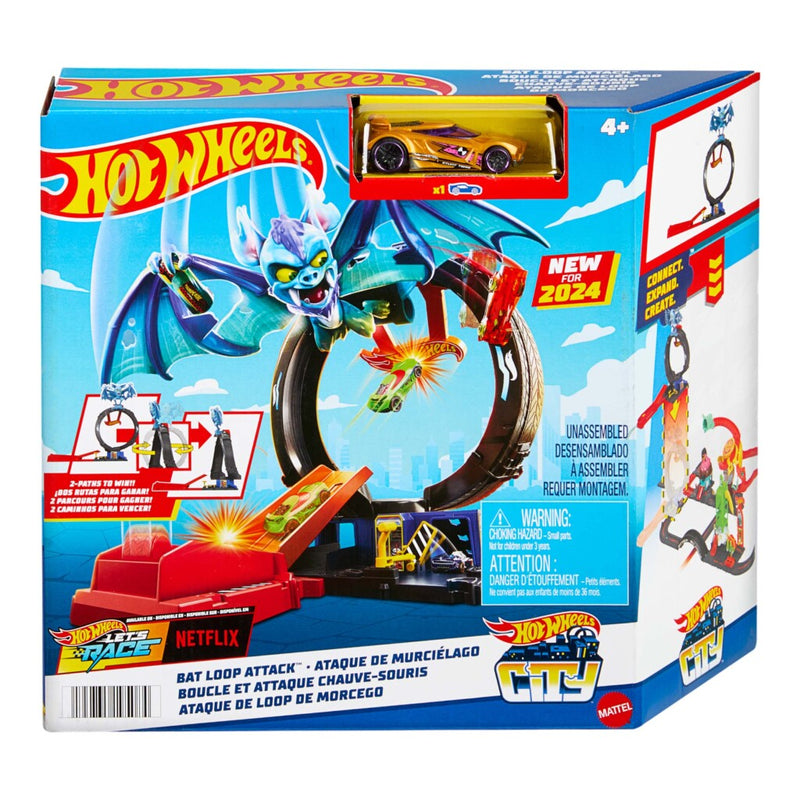 Load image into Gallery viewer, Hot Wheels Vleermuisaanval Looping Speelset
