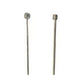 Elvedes schakel binnenkabel 2250 mm 1 x 19 draads verzinkt ø1,25 met n-nippel ø4×4 + tø5×3 (per stuk) - zilver