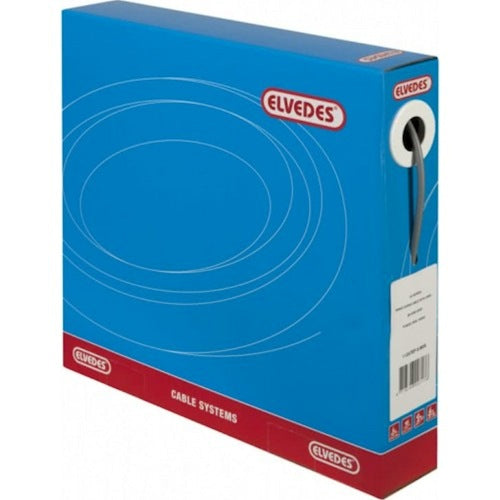 Load image into Gallery viewer, Schakel buitenkabel Elvedes met voering 30 meter Ø4,2mm - zilver (30 meter in doos)
