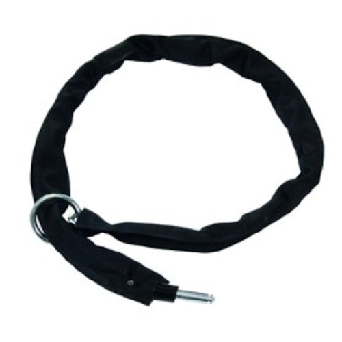 Pythonslot ringslot plug-in ketting 140cm ø 5,5mm, zwart