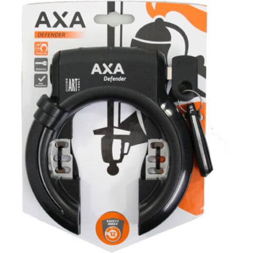 Axa ringslot defender zwart spatb. bev. klapsleutel 63mm safety index 12 art 2** op kaart