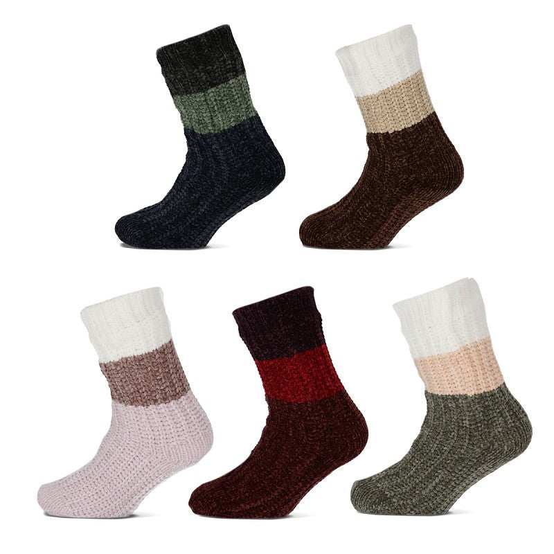 Afbeelding laden in galerijviewer, Producten homesocks basset chenille colourblock assortiment 30 paar
