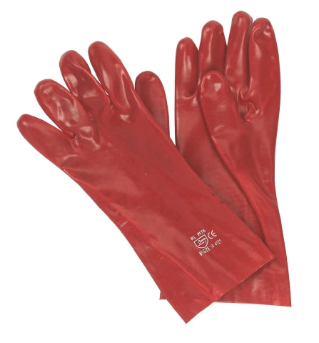 Load image into Gallery viewer, Keron producten handschoen pvc rood 35cm
