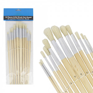 Producten schilders penseelset rond 12 delig