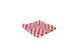 Producten keukendoek handdoek blok 50x50cm rood 3 stuks