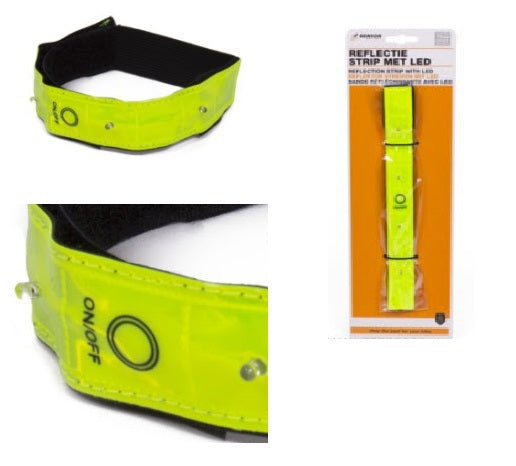 Load image into Gallery viewer, Led armband fluorgeel. incl batterijen
