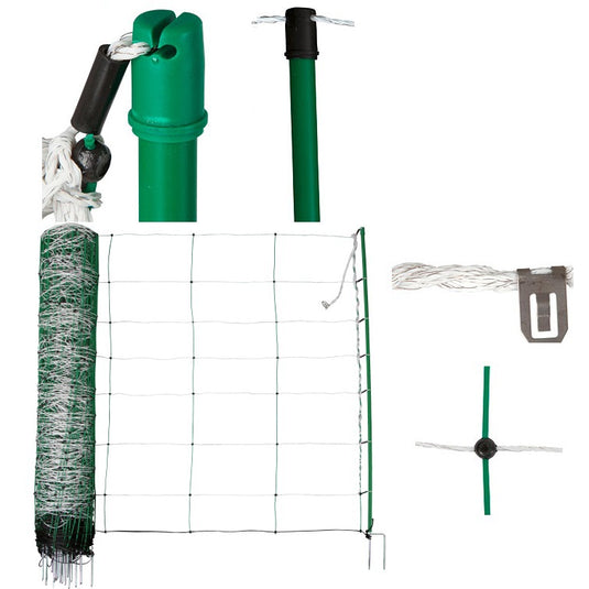 Ako producten schapennet titannet witgroen 90cm x 50m dubbele pen