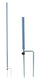 Ako producten vervangende paal voor schapennet blauw dubbele pen 106cm