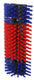 Producten halfronde koeborstel veeborstel blauwrood
