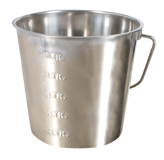 Producten emmer rvs met hengsel 12 3l
