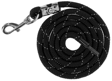 Abi producten halstertouw reflective black silver karjnhaak