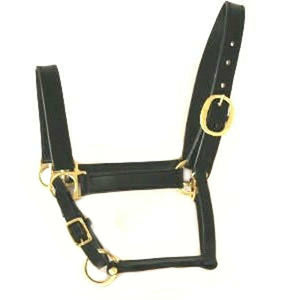 Producten halster leer bruin pony