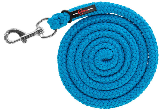 Voorbrenglijn met musketon hippo pe blauw