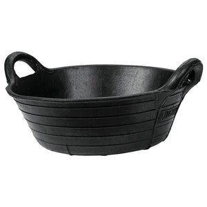 Producten rubber voerbak zwart 11l
