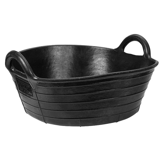 Rubber voerbak zwart 20l
