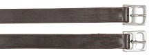 Producten kinderstijgbeugelriem leer zwart 130cm 25mm