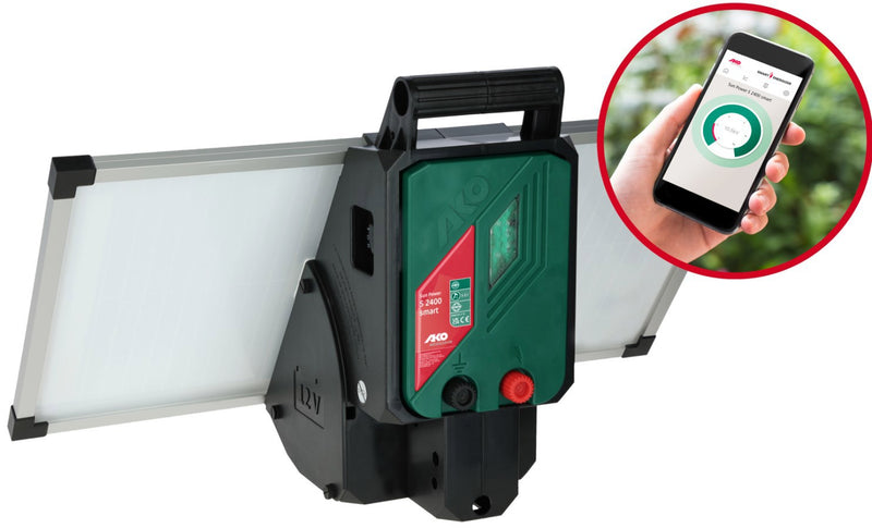 Afbeelding laden in galerijviewer, Ako producten sun power s2400 schrikdraadapparaat smart plus zonnepaneel
