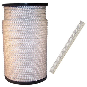 Producten nylon touw wit gevlochten 2mm 100m